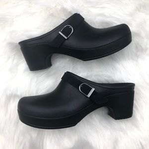 Crocs Dual Comfort Heel Black "Sarah" Clogs 8 W